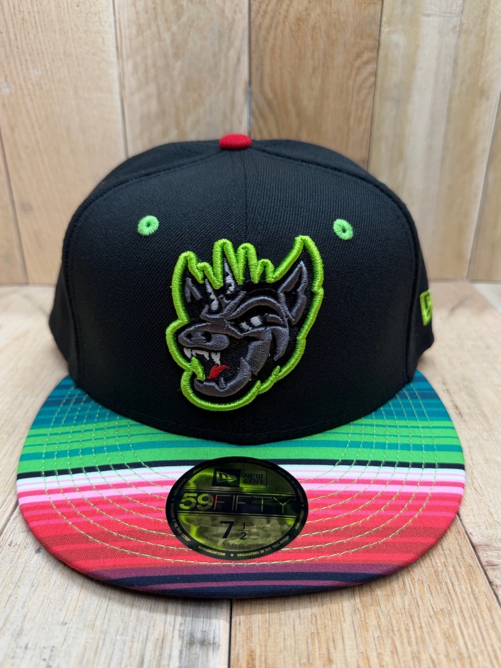 Round Rock Express Chupacabras New Era 59FIFTY Hat 7 1/2 MiLB Fitted Serape Brim